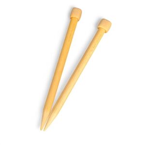 Clover Bamboo Knitting Needles Size 19 (15.0 mm) – Large Wood Needles for Chunky